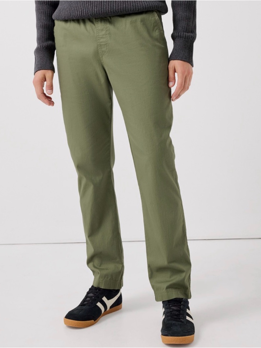 Pact Men's Olive Straight-Leg Pants Size XL